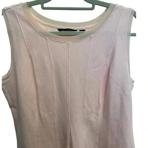 H By Halston Sleeveless Top pink Size: L 
H by Halston NWOT